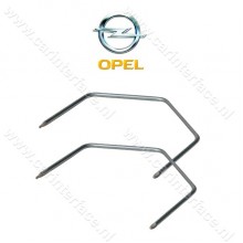 Radio removal bracket for 2-din OPEL car radios, set No. 6