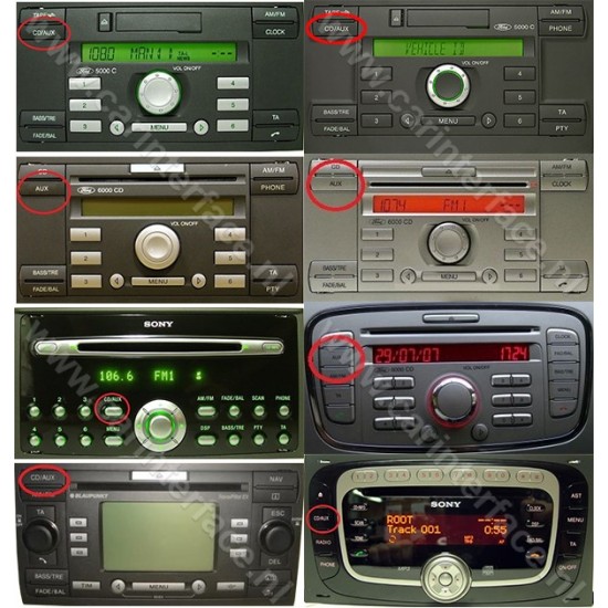 muziek Margaret Mitchell Leeuw Bluetooth streaming adapter voor o.a. Ford 5000 C, 6000 CD, 6006 CDC  radio's, Mondeo, Focus, C-