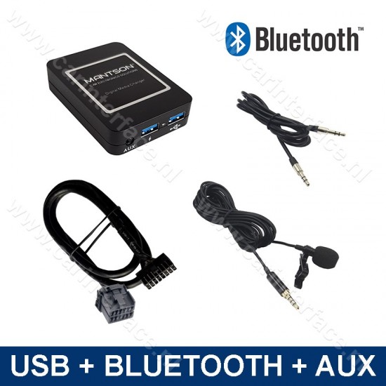 Bluetooth / USB / AUX interface / audio adapter voor Ford autoradio's (MN-BUA-FRD1)