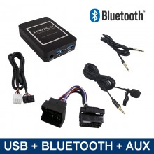 Bluetooth streamen + carkit / USB / AUX interface / audio adapter voor 40-pin BMW autoradio's