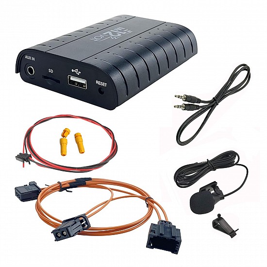 Bluetooth, MP3 USB / MicroSD, AUX ingang, interface adapter voor Mini Cooper R56 Boost CD autoradio's (MOST)