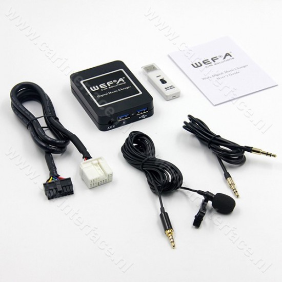 Bluetooth / USB / AUX interface / audio adapter voor Honda Goldwing GL1800 (MN-BUA-HON2F) 
