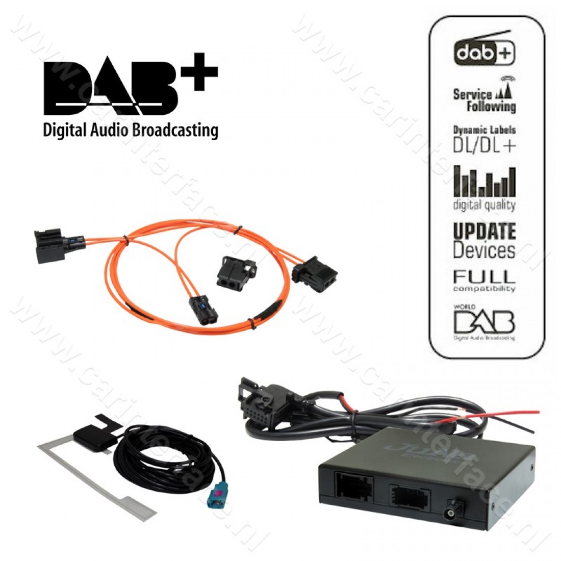 DAB / DAB+ interface adapter module voor NTG 4.5 en NTG 4.7