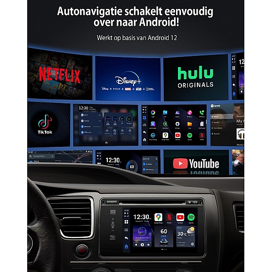 Ottocast OttoAiBox Picasou 3 Ai-Box,  Apple CarPlay / Android Auto draadloze adapter