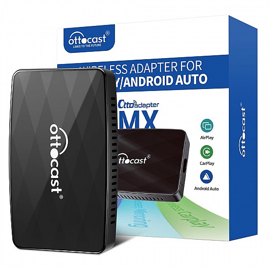 Ottocast Ottoadapter MX draadloze Apple CarPlay / Android Auto / Mirroring adapter 3 in 1