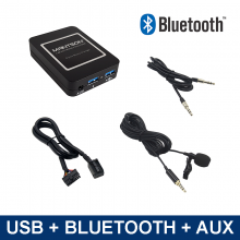Bluetooth / USB / AUX interface / audio adapter voor Peugeot autoradio's (MN-BUA-RD4)
