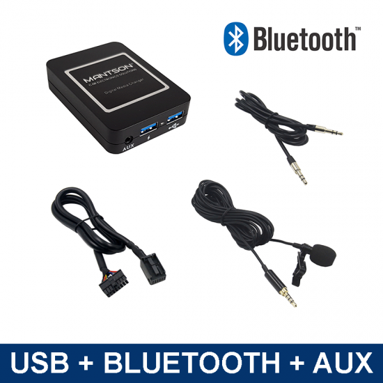 Bluetooth / USB / AUX interface / audio adapter voor Citroën autoradio's (MN-BUA-RD4)