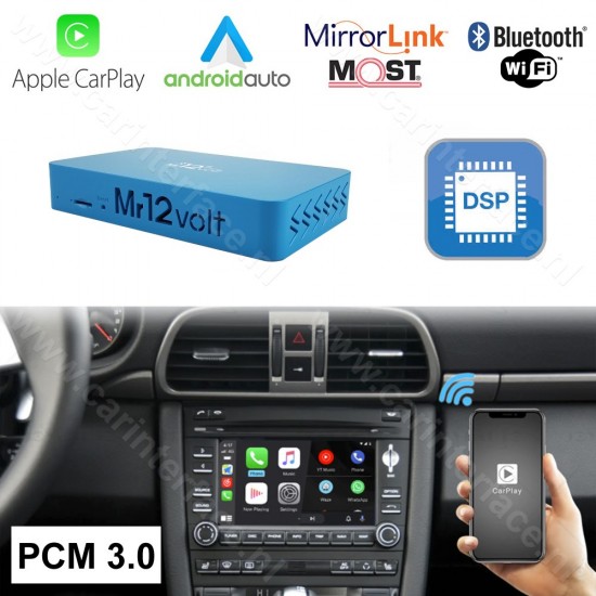 CarPlay & Android Auto / Mirrorlink Interface met DSP voor Porsche PCM 3.0 (MOST) CarPlay & Android Auto / Mirrorlink Interface met DSP voor Porsche PCM 3.0 (MOST)