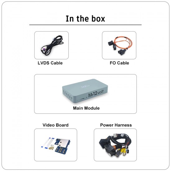 CarPlay & Android Auto / Mirrorlink Interface met DSP voor Porsche PCM 3.0 (MOST)