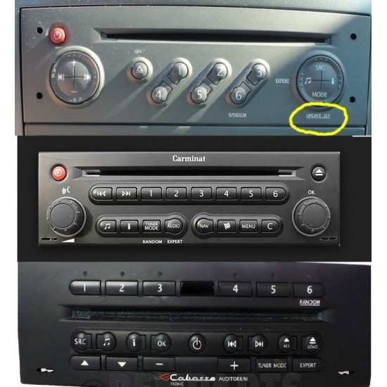Bluetooth streaming module / adapter voor Renault autoradio's met een 6-pins Mini-ISO aansluiting