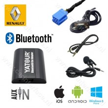 Yatour Bluetooth interface / audio adapter met AUX ingang voor Renault autoradio's (YT-BTA-REN8)