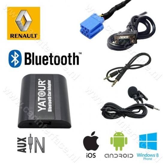 Interface Autoradio Aux Bluetooth Clio 3, Kangoo, Megane 3, Scenic