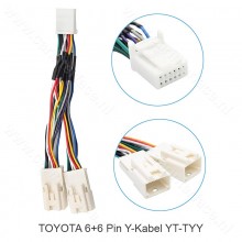 Toyota / Lexus 6+6 pin Y-kabel (YT-TYY)