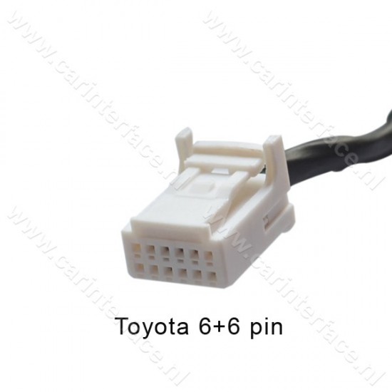 Bluetooth streaming interface / audio adapter voor Toyota 6+6 pin autoradio's