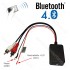 Bluetooth to 2x male RCA AUX input of a car radio, LED status indicator