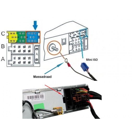 Yatour USB, SD, AUX ingang, MP3 interface / audio adapter voor SEAT autoradio's