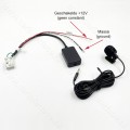 Bluetooth naar AUX, streamen + handsfree carkit interface / adapter voor Citroen en Peugeot autoradio (12-pin)