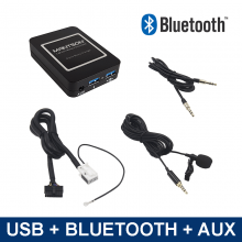 Bluetooth / USB / AUX interface / audio adapter voor Audi autoradio's (12-pin)