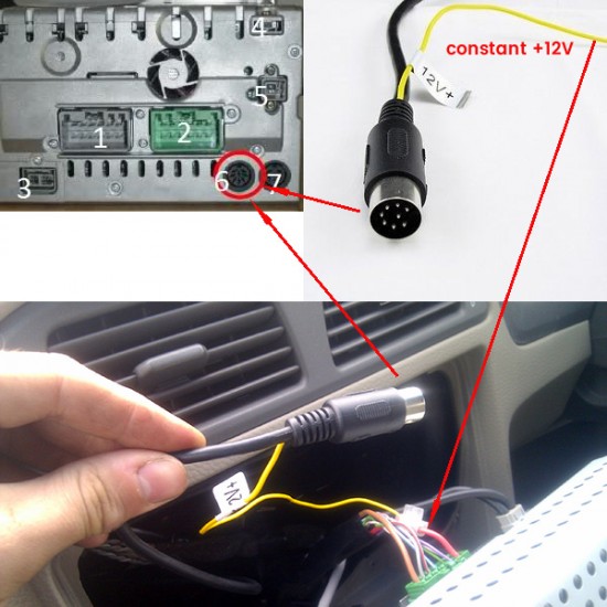 Yatour Bluetooth interface / audio adapter with AUX input for Volvo car radios