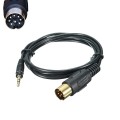 AUX cable for Alpine M-Bus car radios with an 8-pin round connection