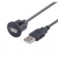 USB built-in connector with 2 meter cable