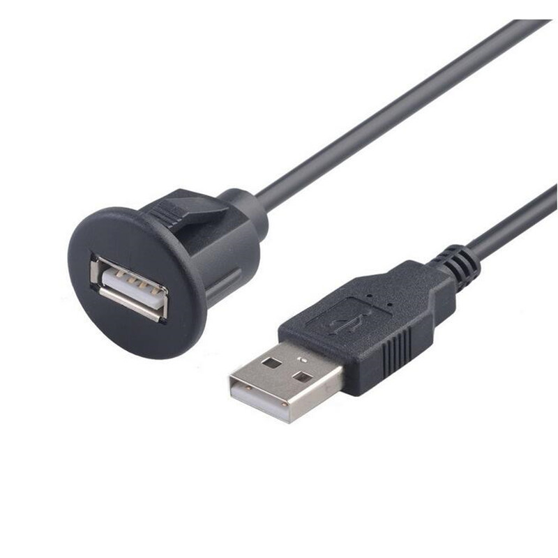 Geelachtig bereik Dakraam USB inbouw connector met 2 meter kabel