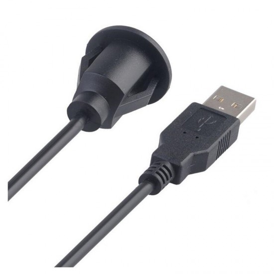 USB built-in connector with 2 meter cable