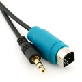 3.5mm AUX-IN cable for Alpine car radios from 2008, Full Speed, KCE-236B