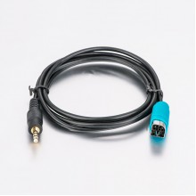 3.5mm AUX-IN cable for Alpine car radios from 2009, 2010, 2011, Full Speed, KCE-237B