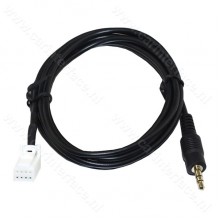 3.5mm AUX cable for Nissan car radios with an 8-pin AUX connector