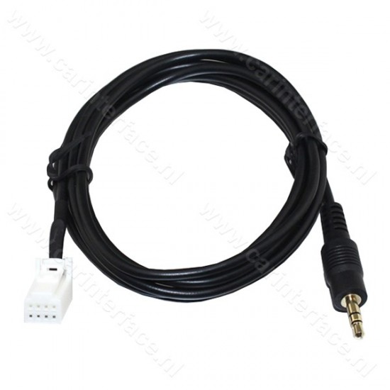 3.5mm AUX cable for Nissan car radios with an 8-pin AUX connector