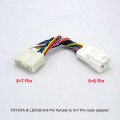 Toyota 6+6 pin to 5+7 adapter cable (YT-TYSB)