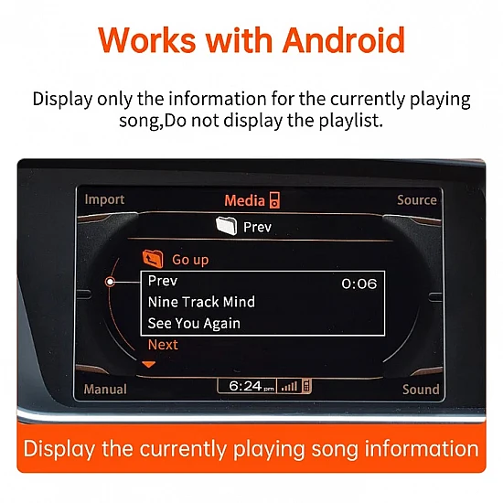 Bluetooth streaming adapter for Mercedes-Benz (2005-2011) with Media Interface, Spotify, Deezer, Pandora