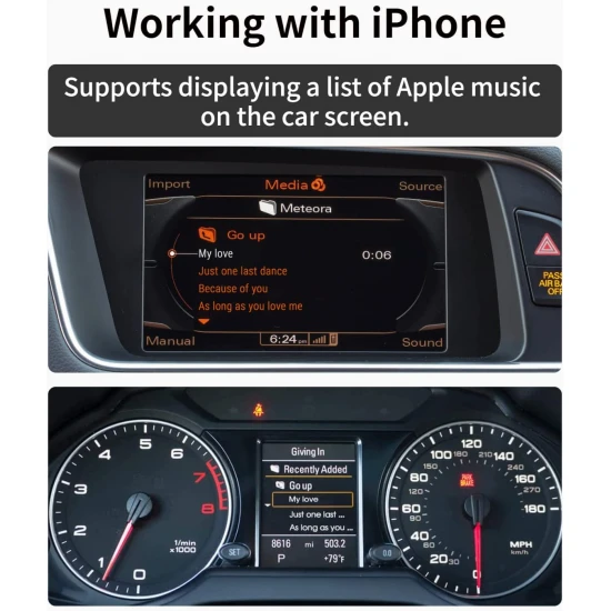 Bluetooh streaming adapter voor Audi MMI 3G met AMI en VW MDI aansluiting Bluetooh streaming adapter voor Audi MMI 3G met AMI en VW MDI aansluiting