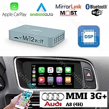 CarPlay & Android Auto / Mirrorlink DSP Interface voor Audi Audi A8 (4H) 2010+ met MMI 3G en 3G+ (MOST)
