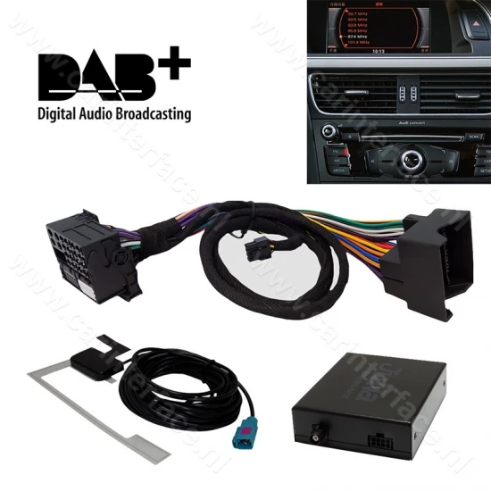 DAB / DAB+ interface adapter for Audi Concert / Symphony audio system DAB / DAB+ interface adapter for Audi Concert / Symphony audio system