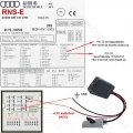 Bluetooth to AUX streaming adapter for Audi RNS-E Navigation Plus, 32-pin Bluetooth to AUX streaming adapter for Audi RNS-E Navigation Plus, 32-pin