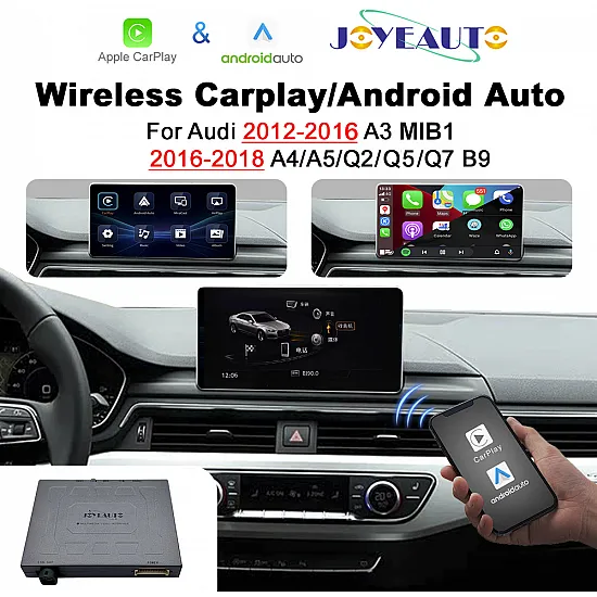 CarPlay / Android Auto voor Audi A3 (2012-2016) / A4 A5 Q2 Q5 Q7 B9 (2016-2018) met MIB1