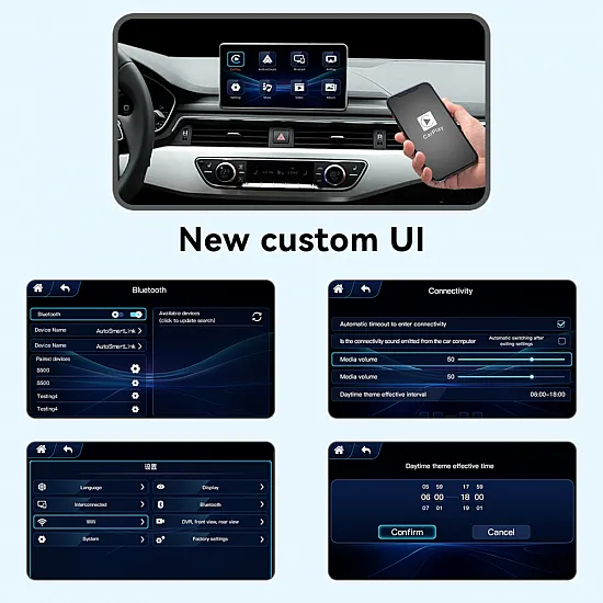 CarPlay / Android Auto voor Audi A3 (2012-2016) / A4 A5 Q2 Q5 Q7 B9 (2016-2018) met MIB1