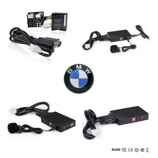 Bluetooth streamen + carkit / USB / AUX interface / audio adapter voor 40-pin BMW autoradio's Bluetooth streamen + carkit / USB / AUX interface / audio adapter voor 40-pin BMW autoradio's