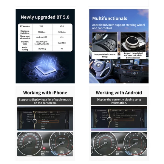 Bluetooh streaming adapter voor BMW / Mini Cooper iDrive systemen. Spotify, Dezzer, Pandora.. Bluetooh streaming adapter voor BMW / Mini Cooper iDrive systemen. Spotify, Dezzer, Pandora..