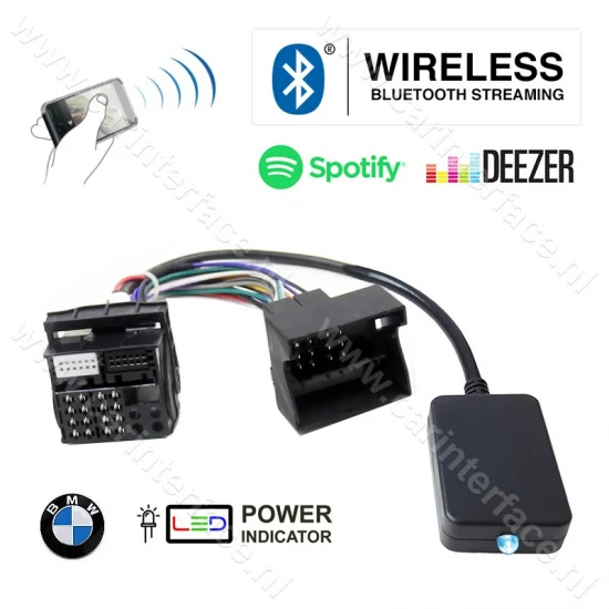 Bluetooth naar AUX interface / adapter voor BMW E60 E61 E63 E64 Bluetooth naar AUX interface / adapter voor BMW E60 E61 E63 E64