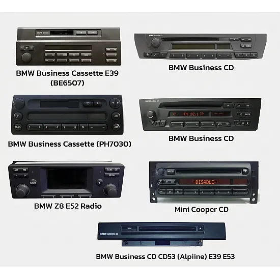 Bluetooth streamen + handsfree carkit interface / audio adapter voor 40-pin BMW autoradio's