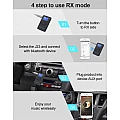Bluetooth naar AUX zender/ontvanger voor draadloos muziek streamen en handsfree bellen Bluetooth naar AUX zender/ontvanger voor draadloos muziek streamen en handsfree bellen