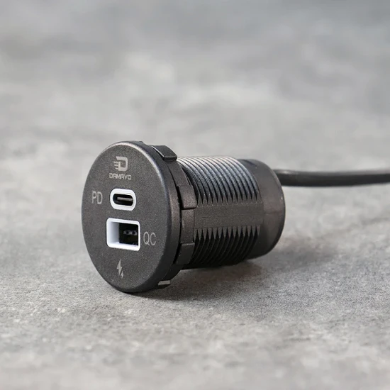 USB-A en USB-C inbouw lader, stekkerdoos, Quick Charge 3.0 60W USB-A en USB-C inbouw lader, stekkerdoos, Quick Charge 3.0 60W