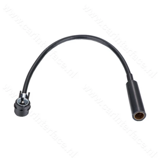 Autoradio antenne adapter DIN naar ISO, 20cm kabel, haaks Autoradio antenne adapter DIN naar ISO, 20cm kabel, haaks