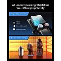 AINOPE USB-C + USB-A car charger, 12V, QC3.0 & PD3.0, 90W, black