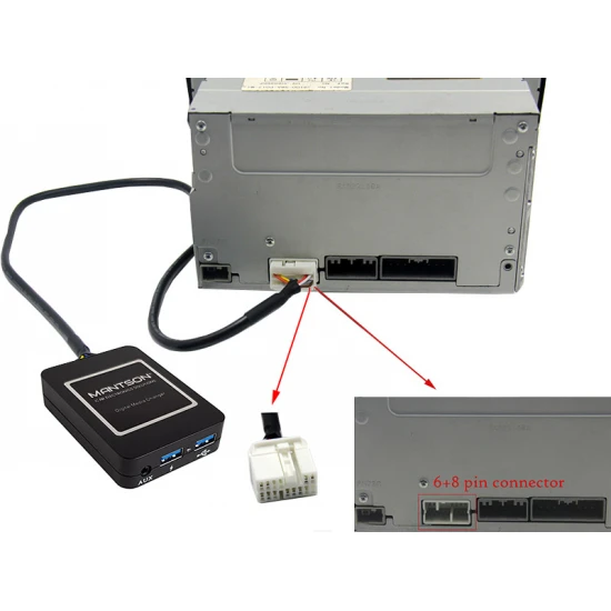 Bluetooth / USB / AUX interface / audio adapter voor Suzuki autoradio's Bluetooth / USB / AUX interface / audio adapter voor Suzuki autoradio's