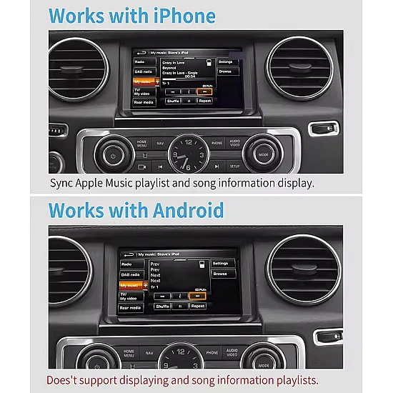 Bluetooh streaming adapter voor Range Rover, Land Rover en Jaguar met USB/iPod Interface Bluetooh streaming adapter voor Range Rover, Land Rover en Jaguar met USB/iPod Interface