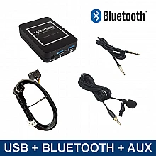 Bluetooth streamen + handsfree carkit, USB, AUX interface / audio adapter voor Mitsubishi autoradio's
